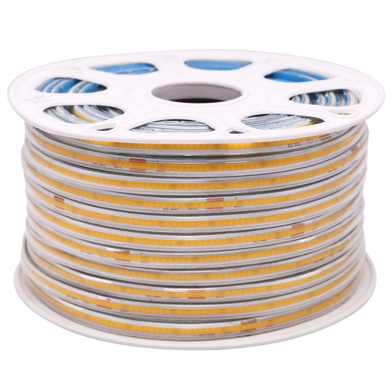 164ft High Voltage 220V AC COB LED Strip Light White Color Outdoor Waterproof